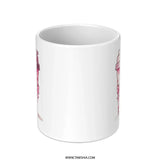 Pink Coffee Mug, Heart Mug, Cute Mug, Valentine Mug, Coffee Lover Gift, Gift For Her, Drinkware, Novelty Mug, Valentine's Day Gift - Tawshia