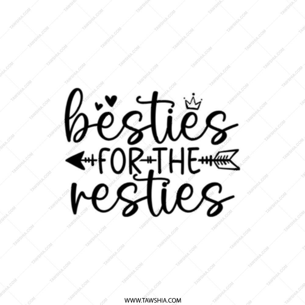 Besties Resties Pocket Mirror, Funny Friend Gift, Best Friend Pocket Mirror, Cute Compact Mirror, Travel Pocket Mirror, Gift for Her - Tawshia