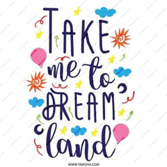 Dreamland Pinback Button, Cute Quote Button, Colorful Dream Land Button, Whimsical Pinback Badge, Fantasy Pin, Gift Idea - Tawshia