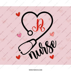 Nurse MousePad, Heart Stethoscope Mouse Pad, Nurse Gift, Medical Mousepad, RN Mousepad, Nurse Appreciation, Pink Heart Mouse Pad - Tawshia