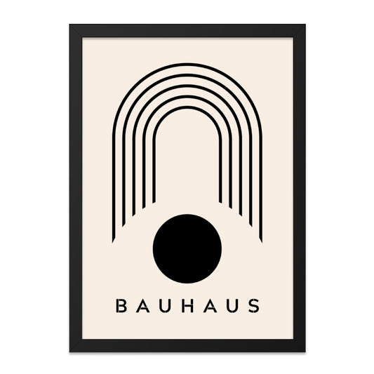 Bauhaus Wall Art, Minimalist Print, Geometric Artwork, Arch Design, Modern Home Decor, Stylish Wall Hanging - Tawshia