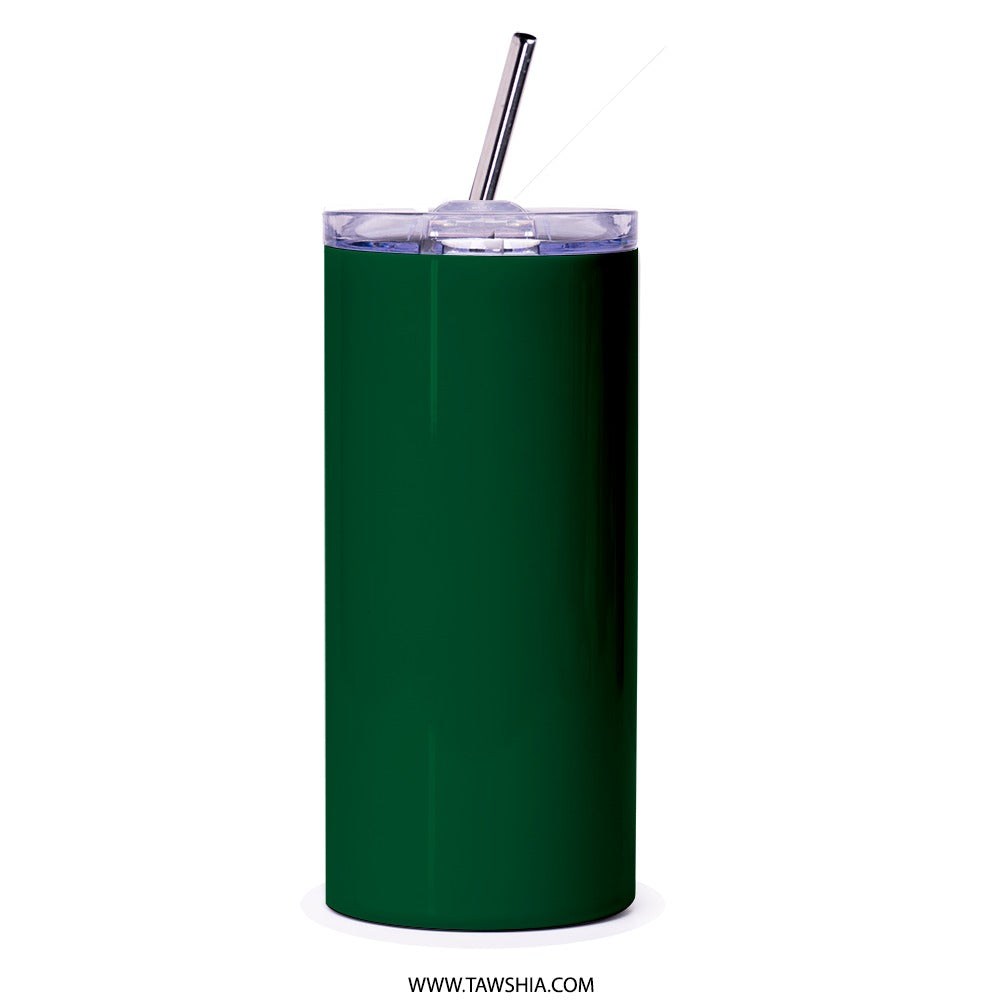 Saudi National Day Tumbler, Kingdom Map, Saudi Arabia Gift, Green Tumbler, Patriotic Present, Travel Mug, Coffee Cup, Stylish Tumbler - Tawshia