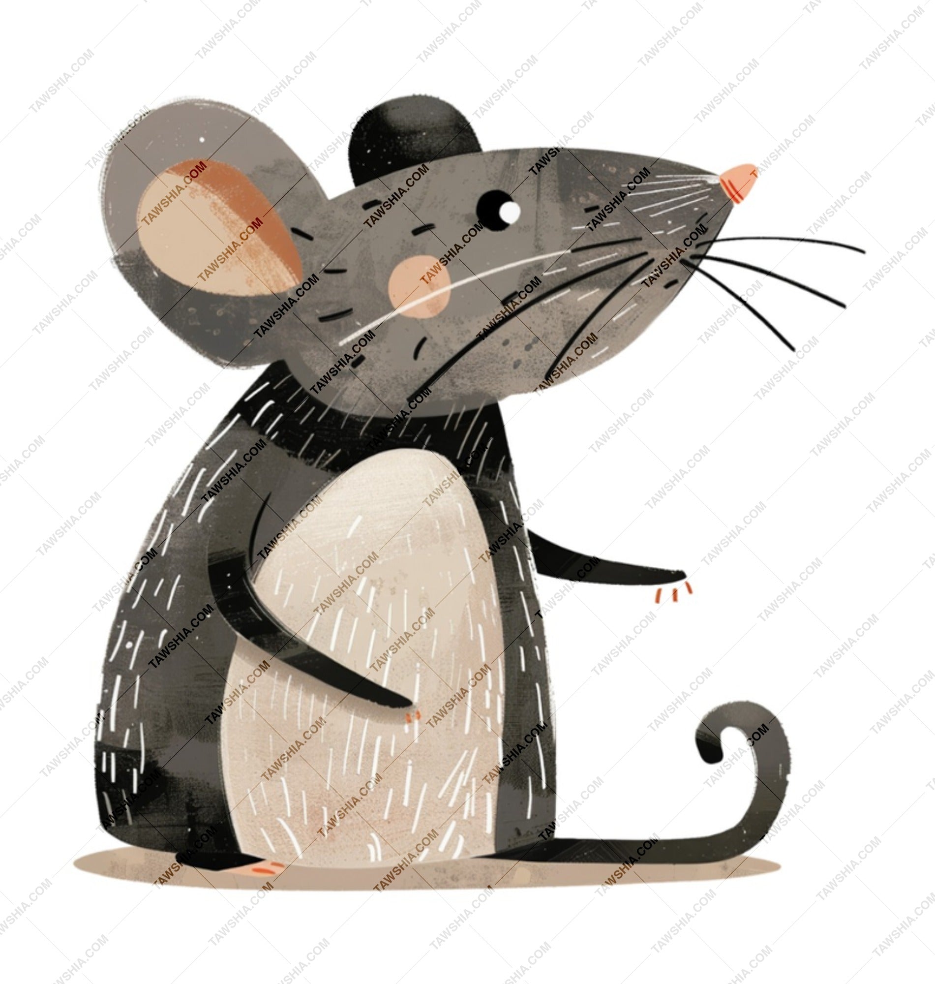 Dapper Mouse Mug, Animal Lover Gift, Cute Rodent Art, Unique Coffee Cup, Whimsical Mouse Design, Gift for Her, Gift for Him, Funny Mug - Tawshia