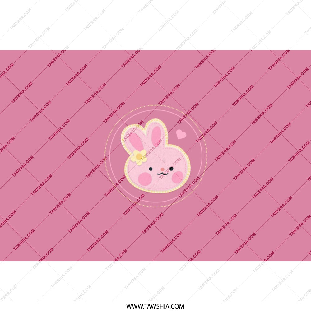 Cute Bunny Tumbler, Pink Rabbit Tumbler, Kawaii Easter Tumbler, Floral Bunny, Bunny Lover Gift, Pastel Tumbler, Animal Design Tumbler - Tawshia