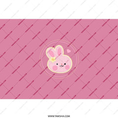 Cute Bunny Tumbler, Pink Rabbit Tumbler, Kawaii Easter Tumbler, Floral Bunny, Bunny Lover Gift, Pastel Tumbler, Animal Design Tumbler - Tawshia