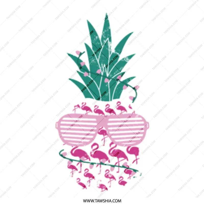 Flamingo Sunglasses Pineapple Print Graphic product