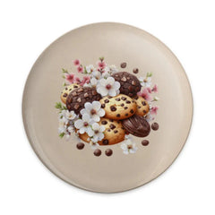 Cookies and Cherry Blossom Pinback, Cute Food Pin, Floral Pin, Aesthetic Pin, Cookie Lover Gift, Yummy Dessert Pin, Trendy Pinback - Tawshia