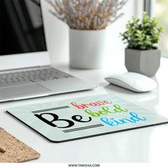 Brave Bold Kind MousePad, Inspirational Quote Mousepad, Motivational Decor Mousepad, Positive Affirmation Office Decor, Gift Idea Mouse Pads - Tawshia