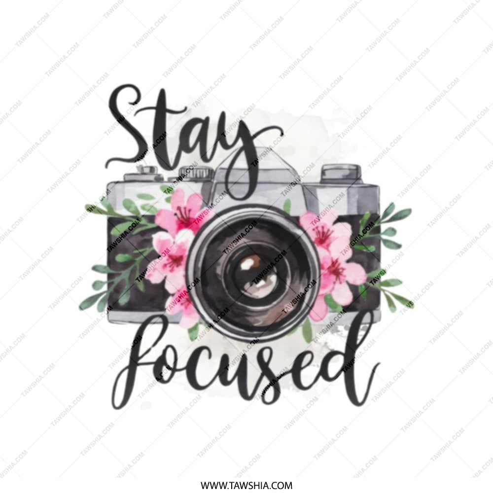 Stay Focused Camera Tote Bag, Photographer Gift, Floral Camera Bag, Trendy Tote Bag, Unique Gift Idea, Camera Lover Tote, Artsy Gift - Tawshia
