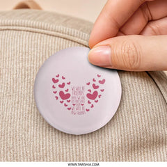 Best Friends Forever Pinback Button, Friendship Quote Button, Heart Design Button, Gift for Friends, Funny Friendship Button - Tawshia
