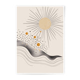 Abstract Sun Photographic Print, Geometric Wall Art, Boho Decor, Minimalist Art, Living Room Decor, Home Decor, Modern Art - Tawshia