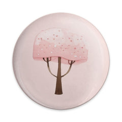 Pink Cherry Blossom Tree Pinback Button, Watercolor Floral Pin, Cute Tree Button Badge, Nature Lover Gift, Botanical Accessory - Tawshia