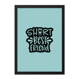 Short Best Friend Coffee Wall Art, Cute Friend Gift, Friendship Print, Trendy Home Decor, Best Friend Ever Gift, Coffee Lover Art - Tawshia