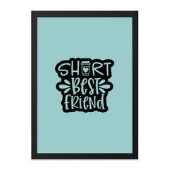 Short Best Friend Coffee Wall Art, Cute Friend Gift, Friendship Print, Trendy Home Decor, Best Friend Ever Gift, Coffee Lover Art - Tawshia