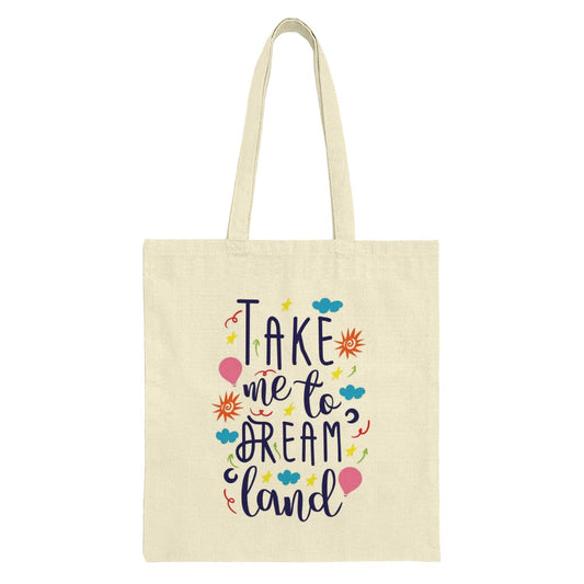 Dreamland Tote Bag, Cute Travel Bag, Whimsical Design, Gift for Dreamers, Colorful Illustration, Shopping Bag, Reusable Bag, Book Bag - Tawshia
