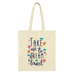 Dreamland Tote Bag, Cute Travel Bag, Whimsical Design, Gift for Dreamers, Colorful Illustration, Shopping Bag, Reusable Bag, Book Bag - Tawshia