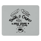 Books and Coffee Mouse Pad, My Jam Mousepad, Book Lover Gift, Coffee Lover Gift, Study Accessories, Office Decor, Desk Accessories - Tawshia