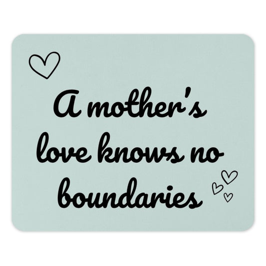 Mothers Love Mouse Pad, Heart Mousepad, Mom Quote Mouse Mat, Mothers Day Gift, Inspirational, Office Decor, Gift For Her, New Mom Present - Tawshia