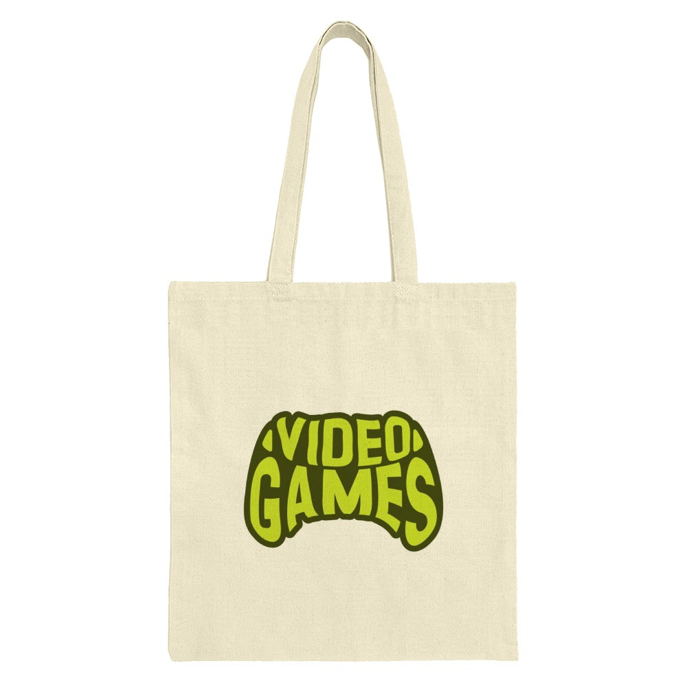 Video Games Tote Bag, Gamer Gift, Retro Gaming, Cute Game Controller Bag, Canvas Tote Bag, Unique Shopping Bag, Lightweight Everyday Bag - Tawshia