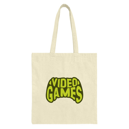 Video Games Tote Bag, Gamer Gift, Retro Gaming, Cute Game Controller Bag, Canvas Tote Bag, Unique Shopping Bag, Lightweight Everyday Bag - Tawshia