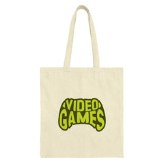 Video Games Tote Bag, Gamer Gift, Retro Gaming, Cute Game Controller Bag, Canvas Tote Bag, Unique Shopping Bag, Lightweight Everyday Bag - Tawshia