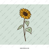Sunflower Mouse Pad, Floral Mousepad, Cute Desk Decor, Botanical Office, Flower Lover Gift, Aesthetic Mousepad, Nature Inspired Design - Tawshia