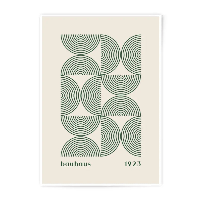 Bauhaus 1923 Photographic Print, Geometric Wall Art, Mid Century Modern Decor, Abstract Art Print, Minimalist Art, Home Decor - Tawshia