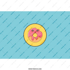 Kawaii Donut Tumbler, Cute Foodie Tumbler, Sweet Treat Tumbler, Funny Donut Tumbler, Gift for Donut Lovers, Kawaii Drinkware - Tawshia