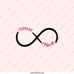 Forever Friends Infinity Pocket Mirror, Best Friend Gift, Friendship Keepsake, Cute Travel Mirror, Personalized Mirror - Tawshia