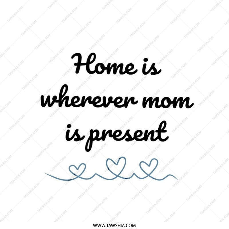Home is Where Mom Is Pillow, Mothers Day Gift, Sentimental Pillow, Mom Appreciation, Decorative Throw Pillow, Family Home Decor - Tawshia