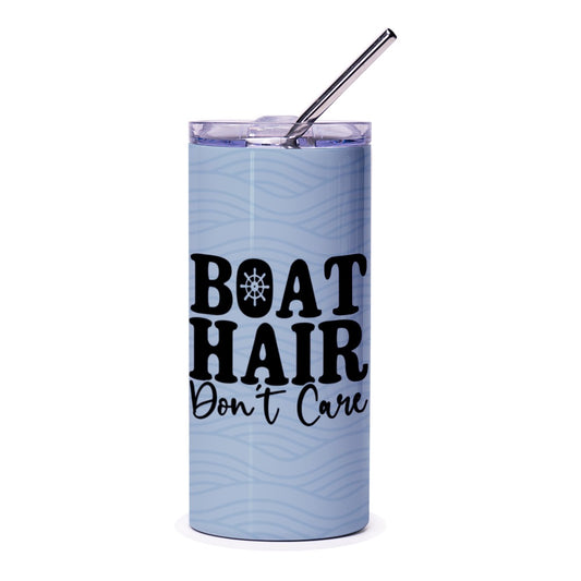 Boat Hair Don't Care Tumbler, Funny Boating Gift, Lake Life Tumbler, Gift For Her, Cruise Tumbler, Summer Tumbler, Travel Tumbler - Tawshia