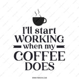Funny Coffee Tote Bag, Coffee Lover Gift, Work Motivation Tote, Sarcastic Tote, Coffee Addict Bag, Novelty Tote Bag, Gift for Her - Tawshia