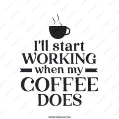 Funny Coffee Tote Bag, Coffee Lover Gift, Work Motivation Tote, Sarcastic Tote, Coffee Addict Bag, Novelty Tote Bag, Gift for Her - Tawshia