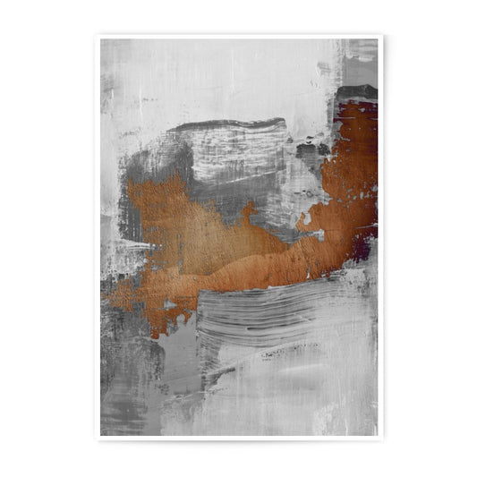 Abstract Art Photographic Print, Gray Brown Wall Decor, Modern Art Print, Home Decor Wall Art, Neutral Tone Art - Tawshia