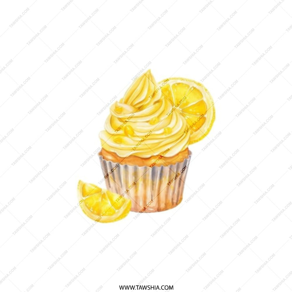 Lemon Cupcake Pocket Mirror, Cute Foodie Accessory, Makeup Mirror, Purse Mirror, Gift for Baker, Sweet Treat, Delicious Cupcake - Tawshia