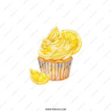 Lemon Cupcake Pocket Mirror, Cute Foodie Accessory, Makeup Mirror, Purse Mirror, Gift for Baker, Sweet Treat, Delicious Cupcake - Tawshia