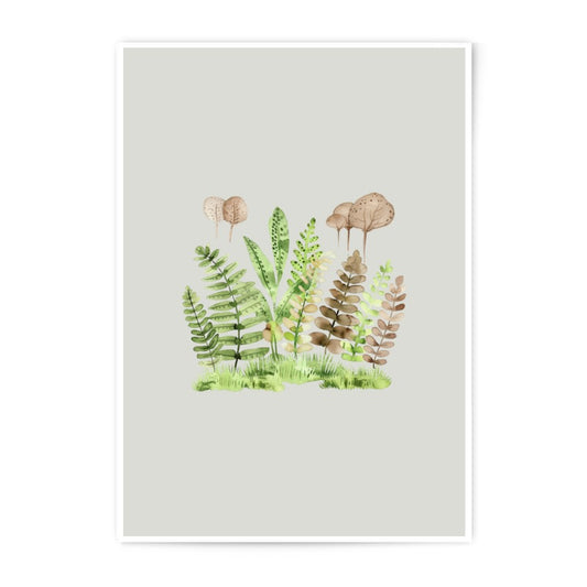 Fern Photographic Prints, Watercolor Forest Art, Botanical Wall Decor, Nature Photography, Plant Illustration, Minimalist Prints - Tawshia