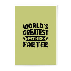 Worlds Greatest Farter Photographic Print, Funny Dad Gift, Dad Joke Art, Father's Day Present, Humor Wall Art, Gag Gift for Dad - Tawshia