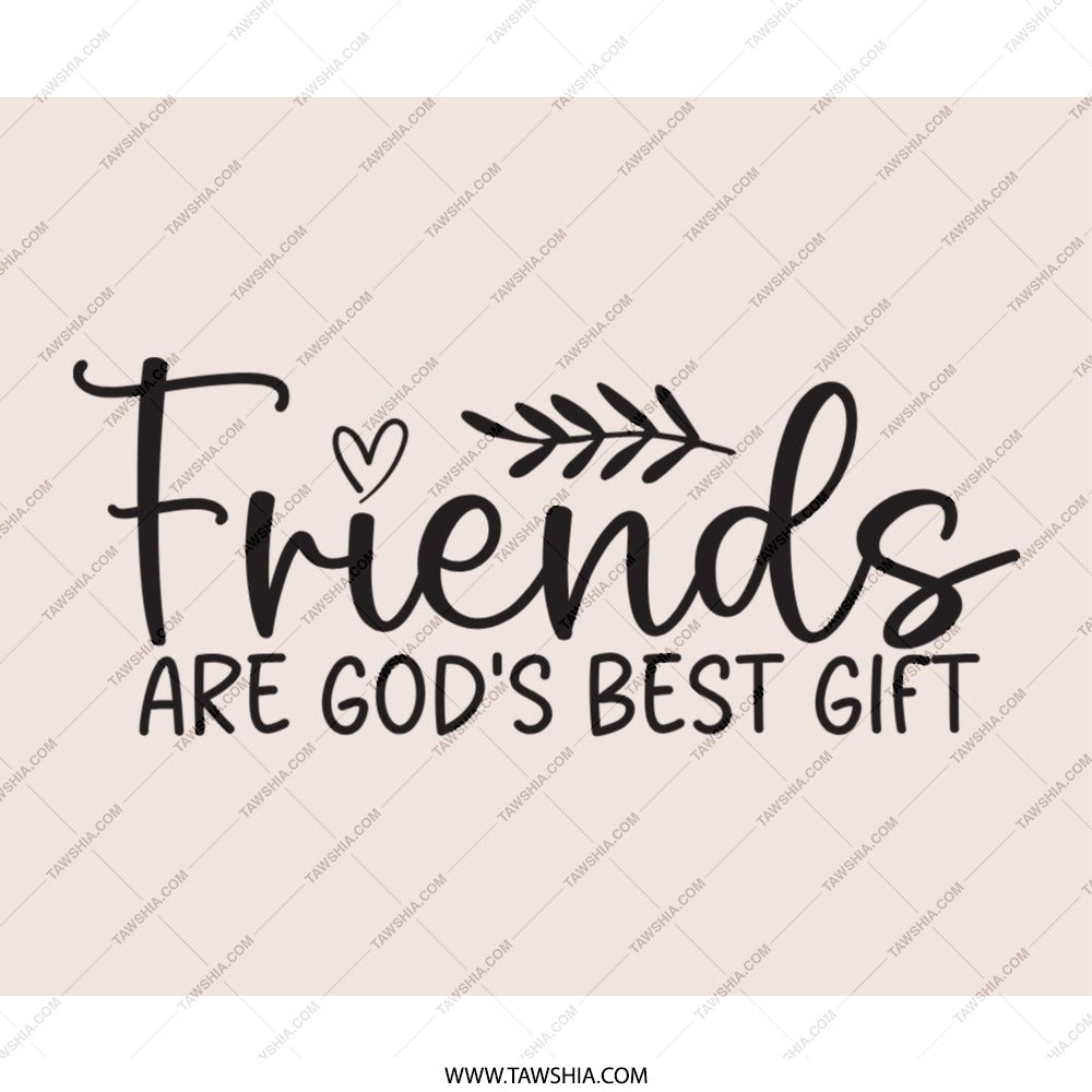 Friends Mouse Pad, God's Best Gift, Friendship Quote Mousepad, Cute Mousepad, Office Decor, Unique Mouse Pad, Christian Gift Mousepad - Tawshia