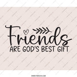 Friends Mouse Pad, God's Best Gift, Friendship Quote Mousepad, Cute Mousepad, Office Decor, Unique Mouse Pad, Christian Gift Mousepad - Tawshia