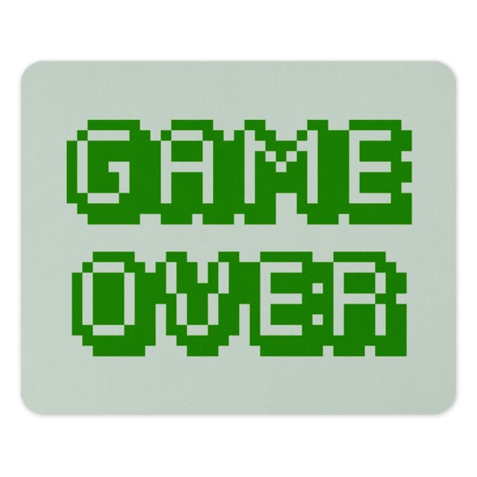 Game Over Mouse Pad, Retro Gaming Decor, 8 Bit Style, Video Gamer Gift, Computer Accessory, Desk Mat - Tawshia