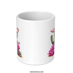 Cactus Mug, Cowboy Hat Mug, Floral Mug, Desert Mug, Western Mug, Gift for Her, Unique Mug, Novelty Mug, Coffee Mug, Tea Mug - Tawshia