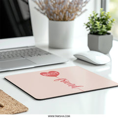 Best Friend Mouse Pad, Cute Heart Mousepad, Gift for Friend, Office Decor, Computer Accessory, Desk Mat - Tawshia
