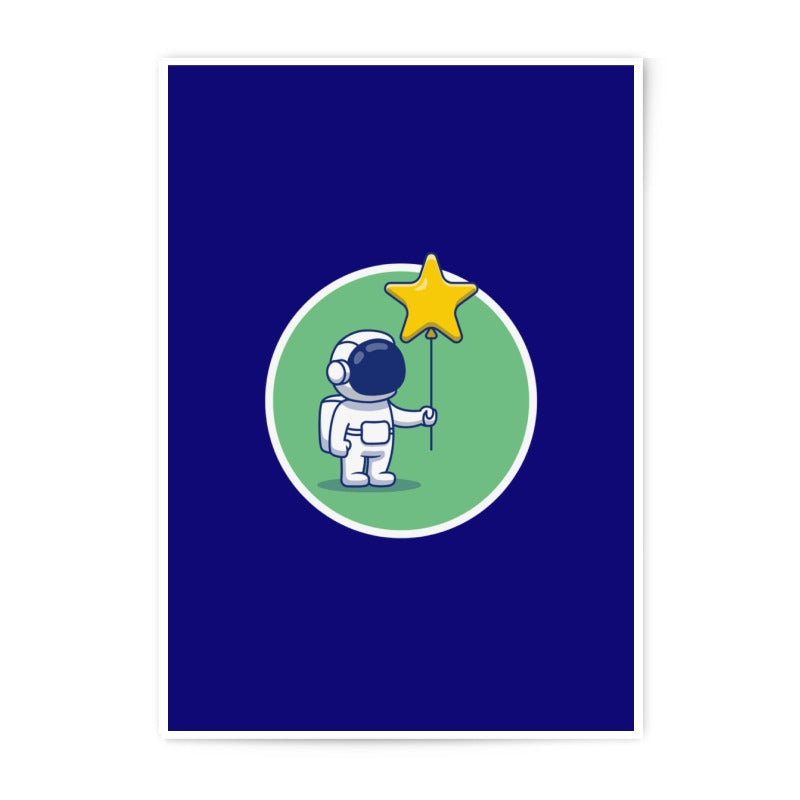 Astronaut Photographic Prints, Starry Dream Art, Space Wall Decor, Cute Kids Room Art, Cosmic Adventure Prints, Nursery Prints, Gift Idea - Tawshia