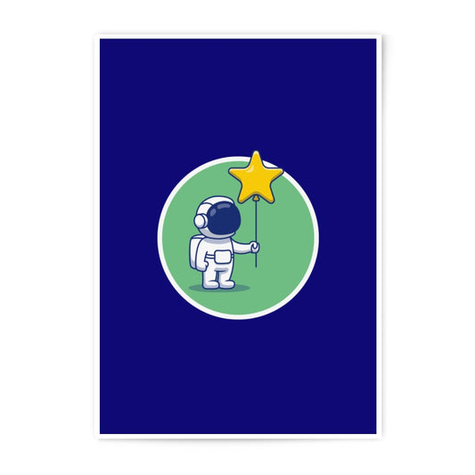 Astronaut Photographic Prints, Starry Dream Art, Space Wall Decor, Cute Kids Room Art, Cosmic Adventure Prints, Nursery Prints, Gift Idea - Tawshia
