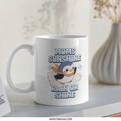 Moms Sunshine Rain or Shine Penguin Mug product type
