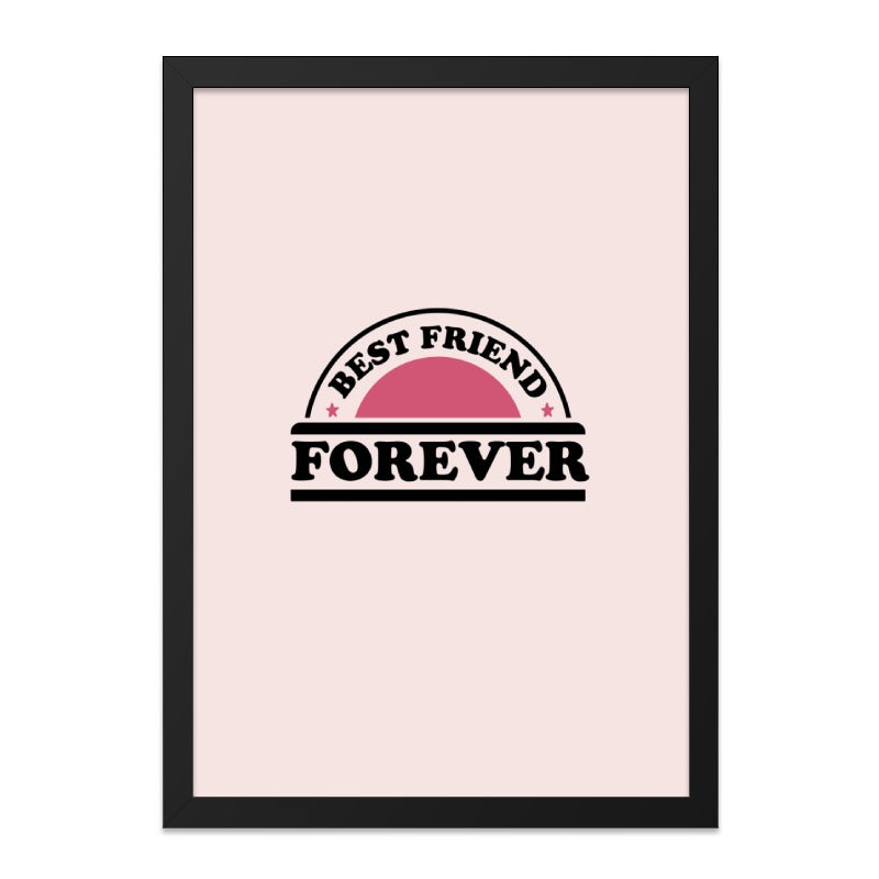 Best Friend Forever Wall Art, Friendship Print, Bestie Gift, Cute Room Decor, Wall Decor, Home Decor, Digital Print, Friend Quote - Tawshia