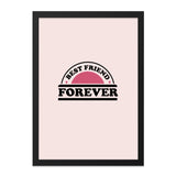 Best Friend Forever Wall Art, Friendship Print, Bestie Gift, Cute Room Decor, Wall Decor, Home Decor, Digital Print, Friend Quote - Tawshia