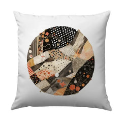 Quilted Style Pillow, Abstract Art Pillow, Patchwork Design Pillow, Decorative Throw Pillow, Home Decor Pillow - Tawshia