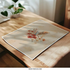 Boho Floral Photographic Prints, Botanical Wall Art, Dried Flowers Decor, Flower Bouquet Photo, Home Decor, Neutral Print, Modern Wall Decor - Tawshia